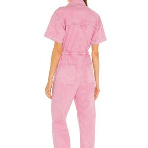 Free People X We The Free Marci Pink Jumpsuit in Maui Pink Medium